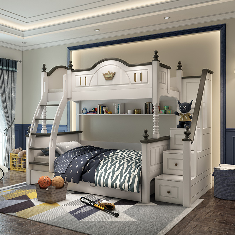 儿童家具 多功能儿童床实木床上下双层儿童上下床