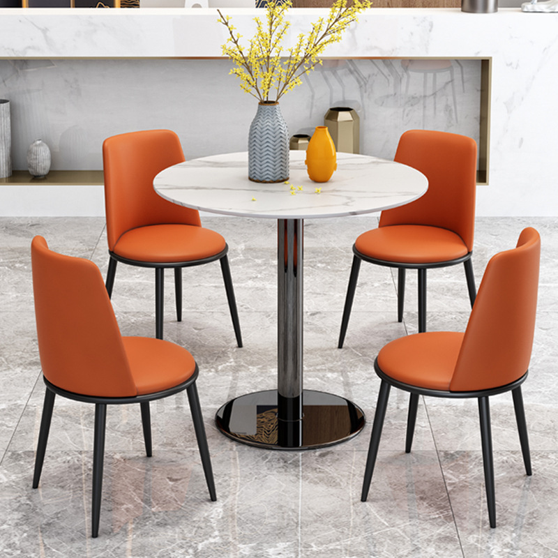 办公家具 岩板洽谈桌椅组合接待会客休闲阳台店铺轻奢现代简约