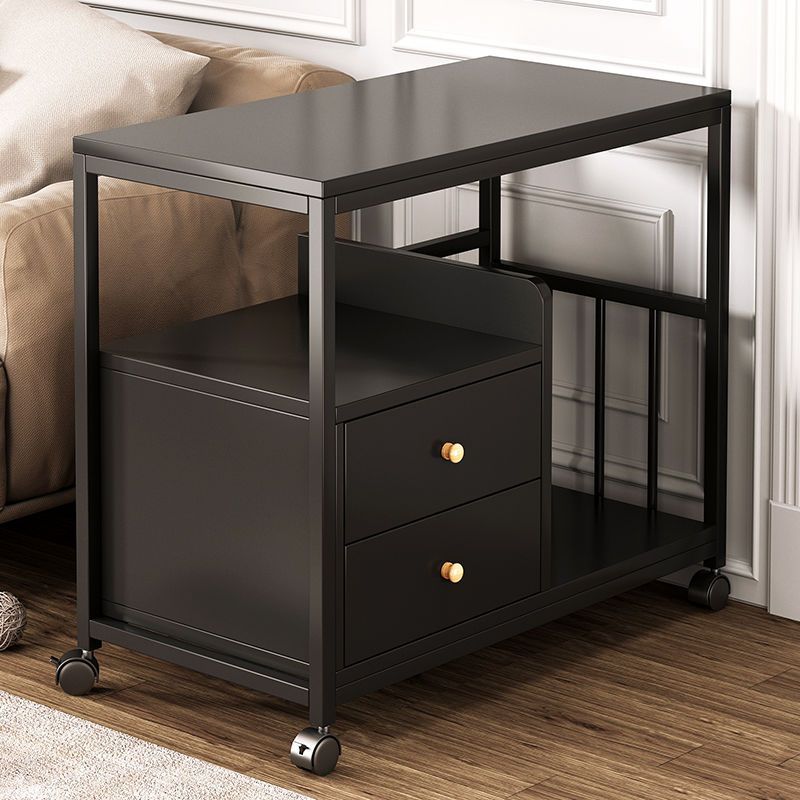 办公家具 茶水柜带轮可移动小型边几小桌子茶几茶台边柜