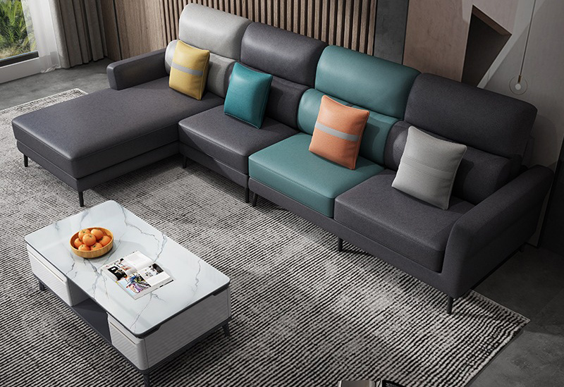 北欧家居 免洗科技布沙发 北欧简约现代布艺沙发