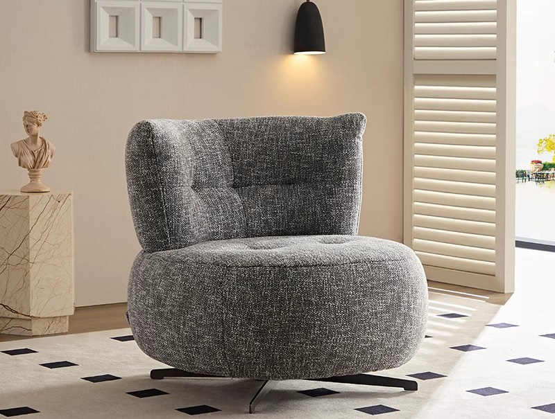 单人沙发椅 极简可旋转单椅 现代简约阳台卧室客厅北欧懒人沙躺椅 单人沙发椅 极简可旋转单椅 现代简约阳台卧室客厅北欧懒人沙躺椅