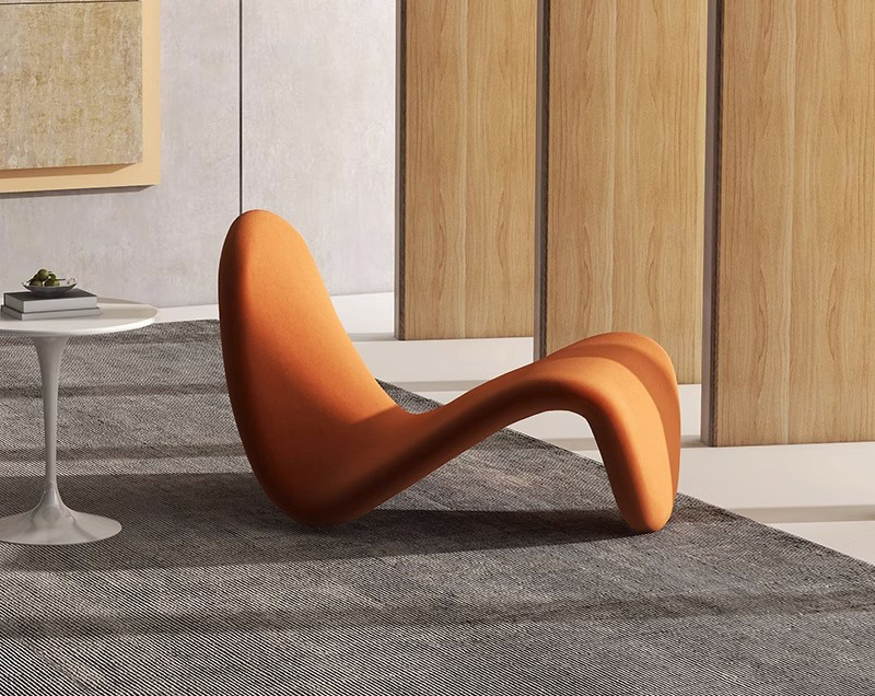 意式轻奢懒人椅 客厅休闲躺椅 丹麦创意舌头椅 意式轻奢懒人椅 客厅休闲躺椅 丹麦创意舌头椅