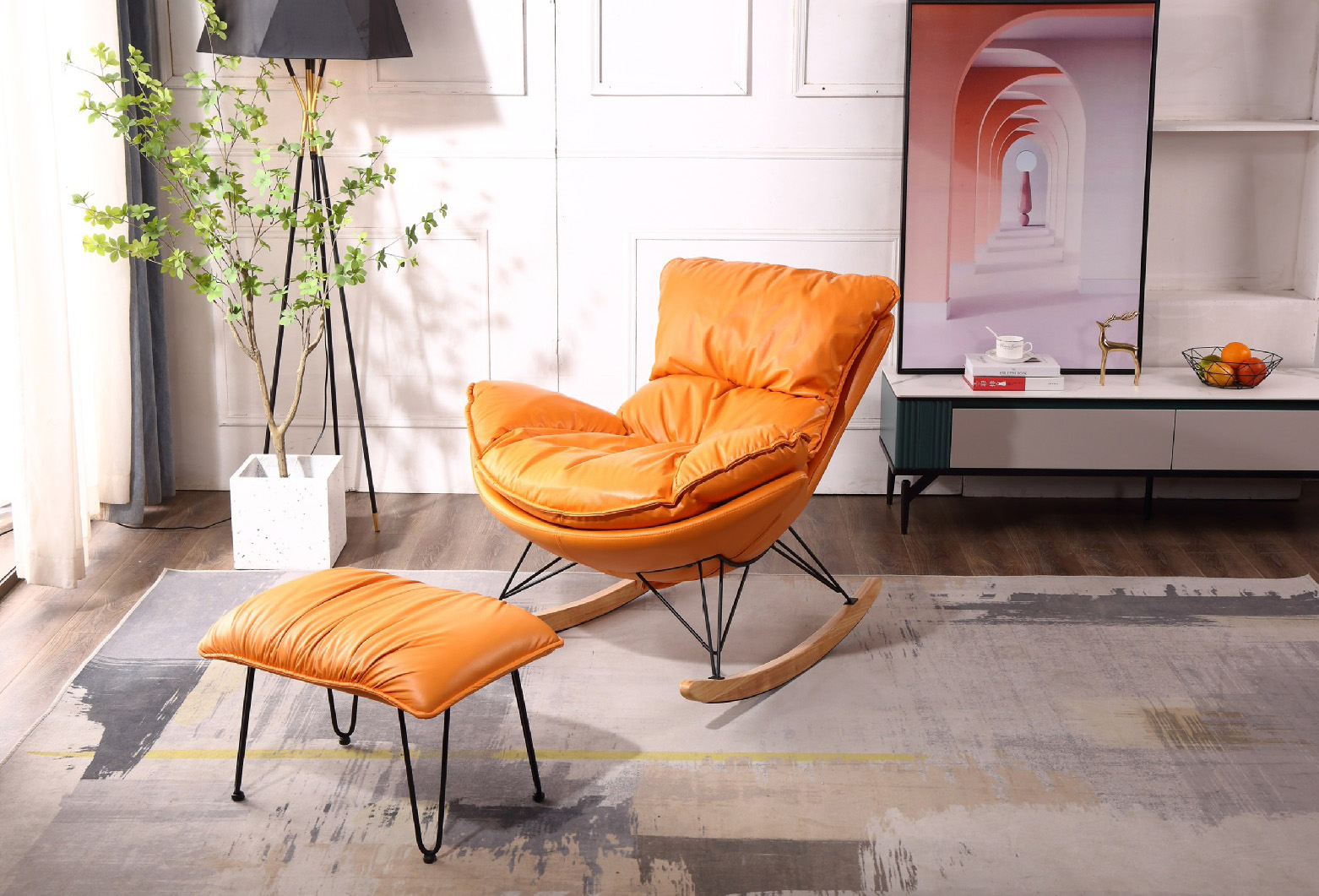 懒人沙发摇椅 客厅休闲躺椅 北欧轻奢摇摇椅沙发椅 懒人沙发摇椅 客厅休闲躺椅 北欧轻奢摇摇椅沙发椅