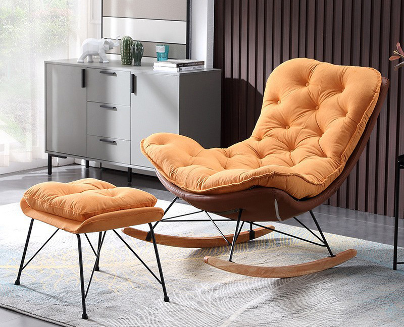 北欧懒人沙发摇椅 单人沙发椅 现代简约阳台躺椅 北欧懒人沙发摇椅 单人沙发椅 现代简约阳台躺椅